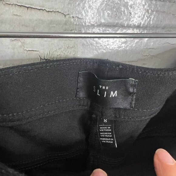 White House Black Market Dress Pants the Slim  Size 8 black - Picture 4 of 8